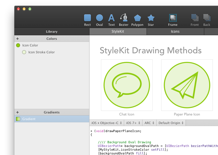 StyleKit drawing methods
