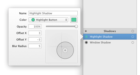 Editing a shadow