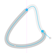 Bézier Close Hint