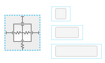 Shape with a constant margin on both sides