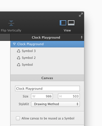 Disallow canvas to be used as a symbol by unchecking the 