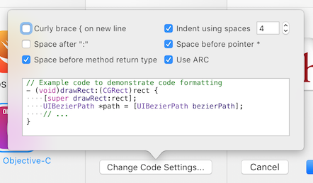 Code Formatting Settings