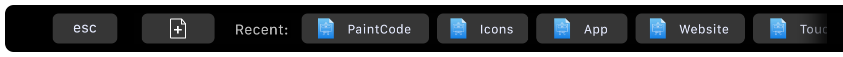 Touch Bar for Documents