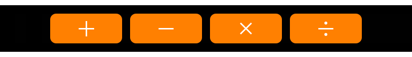 Touch Bar Operator Buttons