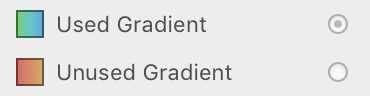 Gradient Usage Dots
