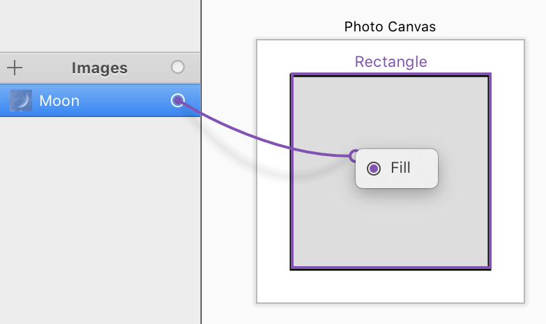 Connect Image with Shape