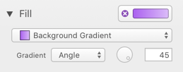 Inspector for Gradient Fill